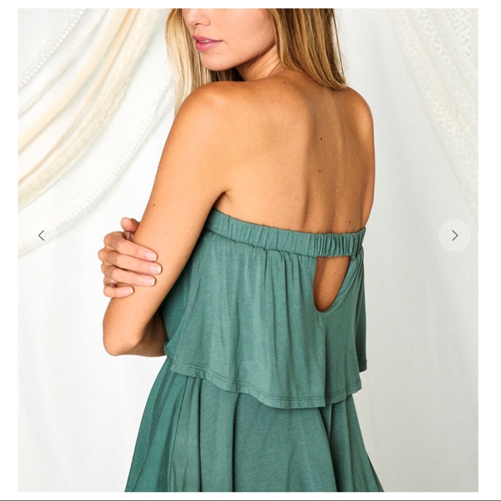 Chic and Fabulous Off The Shoulder Tiered Jumpsuit - Picture 4 of 4